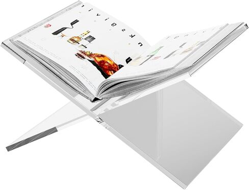 حامل كتب أكريليك شفاف بسمك 8 مم حامل كتب أكريليك شفاف حامل عرض كتب من الأكريليك للكتاب المقدس والوصفات والمجلات يعزز ديكور منزلك مع حامل العرض الأنيق هذا مقاس 12 بوصة × 9.4 بوصة × 6.2 بوصة in Saudi Arabia