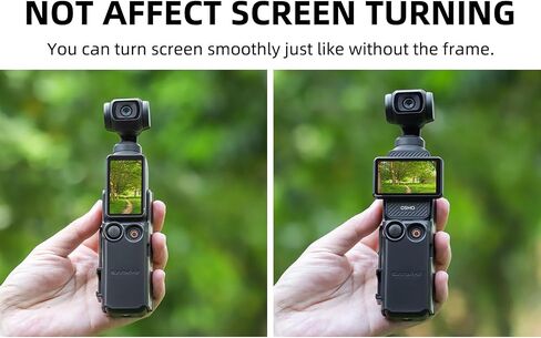 LICHIFIT Multi-Functional Expansion Adapter Mount for DJI OSMO Pocket 3 Camera Bracket Frame Case Protective Cage Holder with Cold Shoe and Foldable Two-Prong Interface in Saudi Arabia