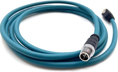 6.56ft M12 8 Pin X Code Male to RJ45 Male Industrial Ethernet Cable High Flex Cat6 Shielded Field Wireable Orange Cable Assembly for Automation Application 2Meter in Saudi Arabia