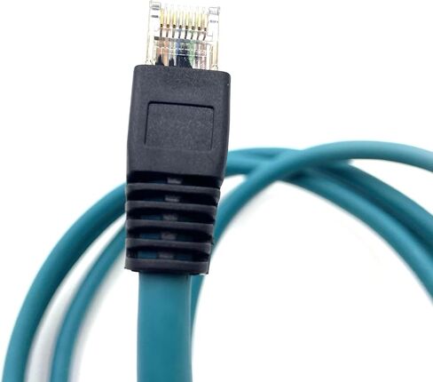 6.56ft M12 8 Pin X Code Male to RJ45 Male Industrial Ethernet Cable High Flex Cat6 Shielded Field Wireable Orange Cable Assembly for Automation Application 2Meter in Saudi Arabia