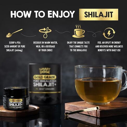 Pure Himalayan Shilajit Resin - Over 85% Fulvic Acid & Large Jar w/ 125 servings - Probably The Purest Shilajit on The Market - US Lab tested for Authentic & Natural Himalayan Organic in Kuwait