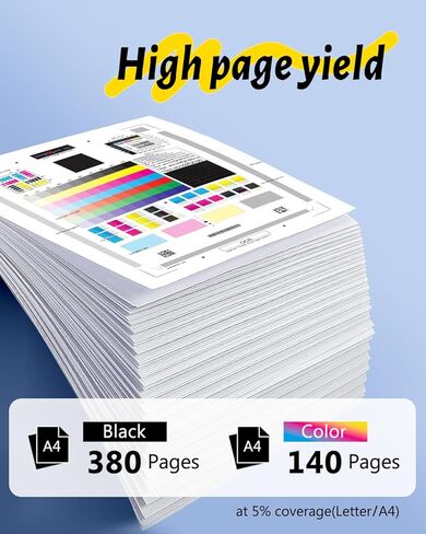 232XL Ink Cartridges High Capacity for Epson 232 Ink Cartridge Remanufactured for Epson 232XL Ink Cartridges Combo Pack for Epson Expression Home XP-4200 XP-4205 Workforce WF-2930 WF-2950 (5 Pack) in Kuwait