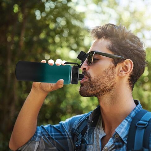 Spout Lid for Hydro Flask Wide Mouth Sport Water Bottles,Replacement Lids for Most 12,14,16,18,20,22,32,40,64oz Wide Mouth Water Bottles with Handle Easy to Carry (Black) in Kuwait