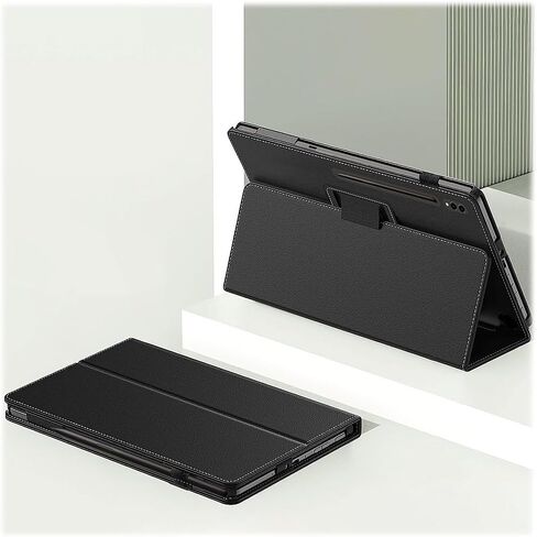 Sahara - حافظة سلسلة Venture لأجهزة Samsung Galaxy Tab S10+، Tab S9+، وTab S9 FE+، أسود (TB00330) in Kuwait