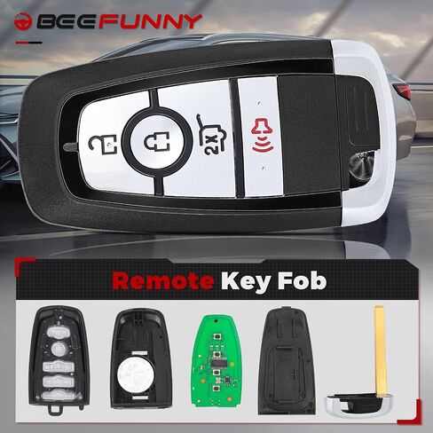 Beefunny Replacement Flip Remote Keyless Entry Key Fob for Ford Mustang Mach-E Electric SUV 2021 2022 Expedition Explorer Edge Bronco 2017-2022 FCC ID:M3N-A2C931423 PN:164-R8197 (with chip) in Saudi Arabia