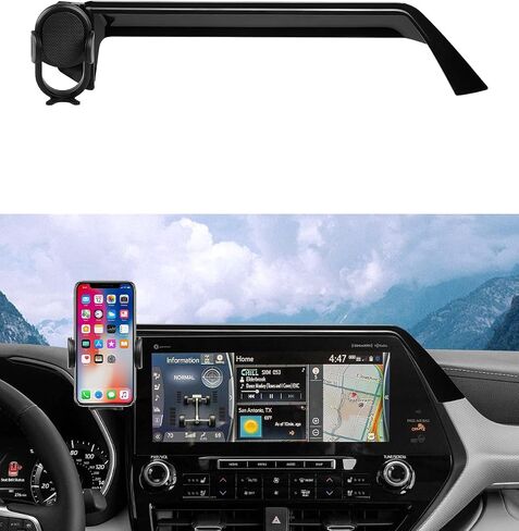 Autorder مخصص مناسب لحامل هاتف السيارة 2019-2022 Toyota C-HR CHR ملحقات الهاتف حامل شاشة 8 بوصات للهاتف الخلوي حاملات السيارات بدون استخدام اليدين دوران 360 درجة in Saudi Arabia