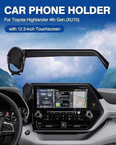 Autorder مخصص مناسب لحامل هاتف السيارة 2019-2022 Toyota C-HR CHR ملحقات الهاتف حامل شاشة 8 بوصات للهاتف الخلوي حاملات السيارات بدون استخدام اليدين دوران 360 درجة in Saudi Arabia