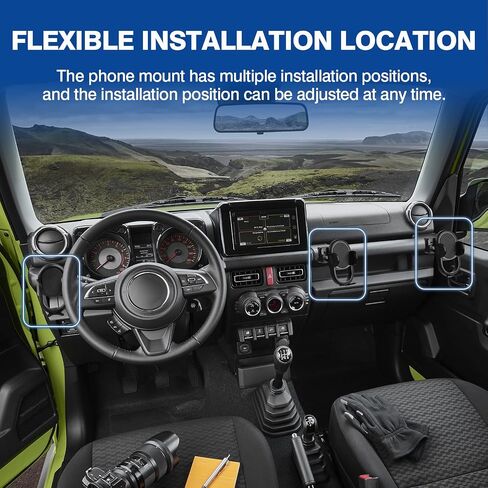 Autorder مخصص مناسب لحامل هاتف السيارة 2019-2022 Toyota C-HR CHR ملحقات الهاتف حامل شاشة 8 بوصات للهاتف الخلوي حاملات السيارات بدون استخدام اليدين دوران 360 درجة in Saudi Arabia