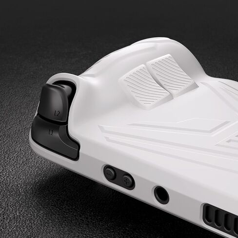 حافظة حماية من سلسلة PlayVital Armor لسطح البخار، غطاء ناعم من السيليكون لحماية سطح البخار مع تصميم معزز للزر الخلفي وأغطية لمقابض الإبهام - أبيض in Kuwait