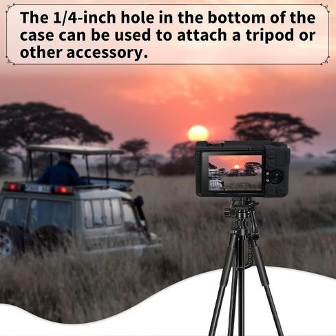 حافظة كاميرا سهلة الغطاء لهاتف Sony ZV-E10 II، حقيبة حمل سفر من السيليكون الناعم ZVE10 II غطاء واقٍ لجلد الجسم وغطاء كاميرا DSLR (أبيض) in Saudi Arabia