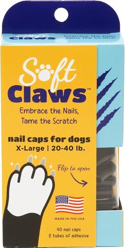 Soft Claws Dog Nail Caps Take Home Kit, XX-Large, Natural in Saudi Arabia