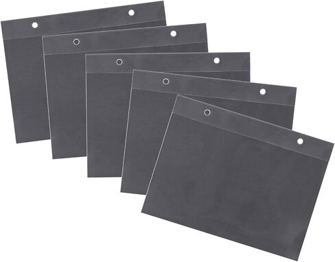 مجلد Starfavor Flip لفرقة Marching Music Flip Folio مع 10 نوافذ وفتحتين 7.2 × 6.4 بوصة أسود لدروس تدريبات الموسيقى على أداء العربات in Kuwait