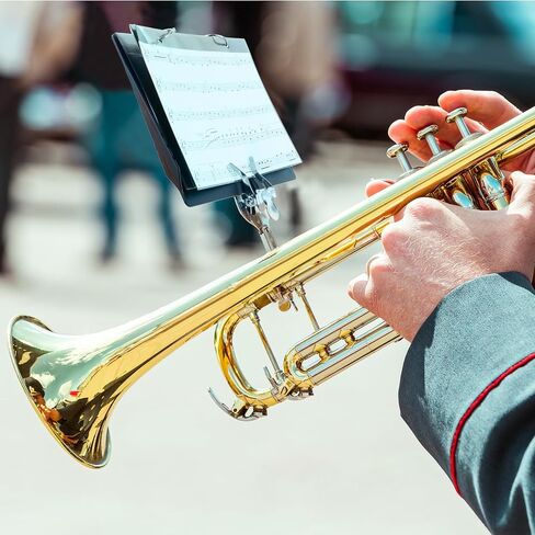 مجلد Starfavor Flip لفرقة Marching Music Flip Folio مع 10 نوافذ وفتحتين 7.2 × 6.4 بوصة أسود لدروس تدريبات الموسيقى على أداء العربات in Kuwait
