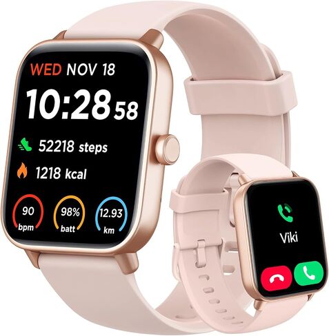 Smart Watch for Women Android & iPhone, Alexa Built-in, IP68 Waterproof Activity Fitness Tracker with Bluetooth Call (Answer/Make), 1.8" Smartwatch with Heart Rate/SpO2/Sleep Monitor, 100+ Sports Mode in Saudi Arabia