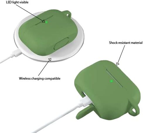 حافظة من السيليكون الناعم المقاوم للصدمات مع حلقة مفاتيح لـ Airpod Pro (فقاعة العلكة الوردية) in Kuwait