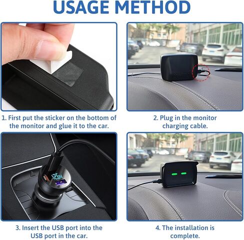 Car HUD Car Digital Speedometer, New Speedometer GPS Speed Meter Sturdy MPH Headup Display KM/H Vehicle Odometer Trip Meter with LED Display Car Accessories for Car Truck SUV Motorcycle All Vehicles in Kuwait