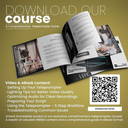 10.1'' Inverted Monitor for Teleprompter, Plug & Play Monitor Teleprompter for iLight Pro 12'', Compatible with Any Teleprompter (See Dimensions) in Kuwait