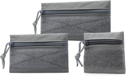 Qavctw 3 Pcs Tactical Admin Pouch Bag with Hook and Loop Tool Storage Bag Snack Pouch Candy Bag Hanging Pouches Backpack Accessory Pouch in Kuwait