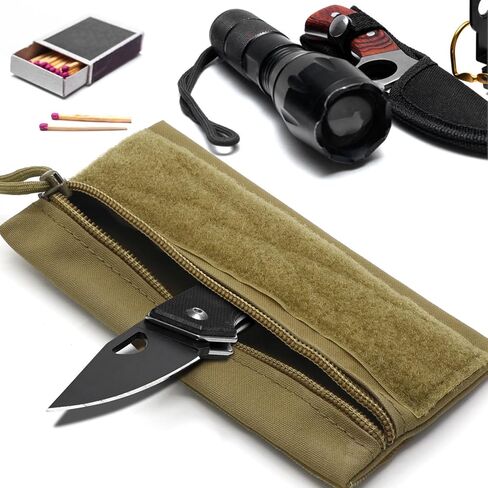 Qavctw 3 Pcs Tactical Admin Pouch Bag with Hook and Loop Tool Storage Bag Snack Pouch Candy Bag Hanging Pouches Backpack Accessory Pouch in Kuwait