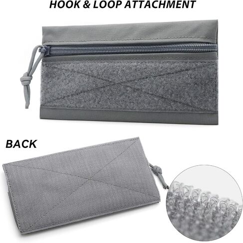 Qavctw 3 Pcs Tactical Admin Pouch Bag with Hook and Loop Tool Storage Bag Snack Pouch Candy Bag Hanging Pouches Backpack Accessory Pouch in Kuwait