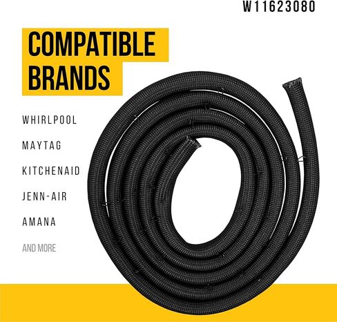 PartsBroz W11623080 تجويف الحشية Pyro - متوافق مع Whirlpool Maytag KitchenAid Jenn-Air فرن الميكروويف - يستبدل AP7194861 WPW10282960 W10282960 W10739089 PS16745120 in Kuwait