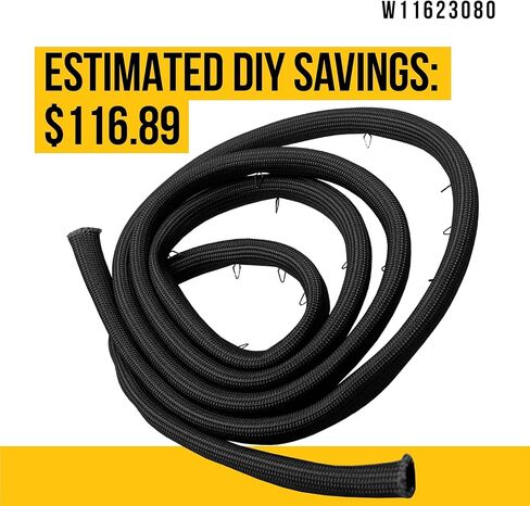 PartsBroz W11623080 تجويف الحشية Pyro - متوافق مع Whirlpool Maytag KitchenAid Jenn-Air فرن الميكروويف - يستبدل AP7194861 WPW10282960 W10282960 W10739089 PS16745120 in Kuwait