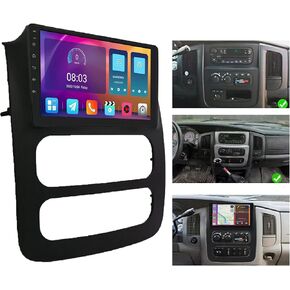 Upgraded Android 13 Car Stereo Fit for Dodge RAM 1500 2500 3500 Truck 2003-2005 9 Inch Car Radio with Carplay&Android Auto Support GPS Navigation/Backup Camera,FM/RDS/Bluetooth/IPS Touch Screen