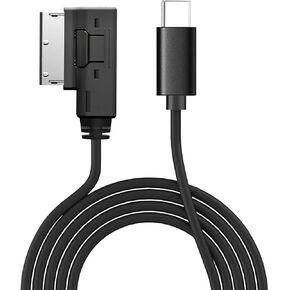 USB-C to AMI MMI Aux Cable for Apple iPhone 15/ iPad Pro Compatible with Audi A3/A4/A5/A6/A7/A8/S4/S6/S8/Q5/Q7/R8/TT 2011-2016, VW CC Magotan with MMI 3G System (3.3FT)