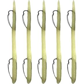Delong Lures Weedless Pre-Rigged Fishing Lures Bass Set, Pike, and Anything in Between - Made in USA - Extra Durable Soft Plastic Swimbaits for Bass Fishing Lures - 5 PCS Bass Baits and Lures Pack