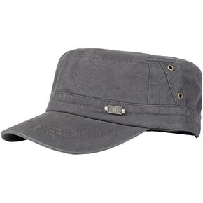 Army Cap Flat Top Adjustable Fisher Hat Military Caps Army Baseball Caps Cadet Army Cap for Men Women