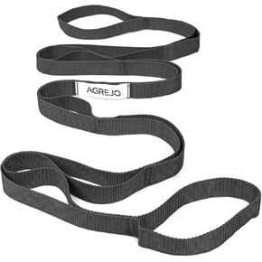 Stretching Strap Yoga Strap Physical Therapy for Home Workout, 10 Loops Yoga Straps for Stretching, Non-Elastic Stretch Strap for Pilates, Flexibility, Exercise, Stretch Band for Women & Men