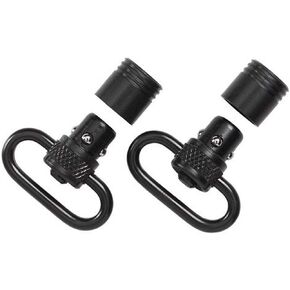 Uncle Mike's Quick Detach 115 Push Button Sling Swivels (Blued, 1-Inch)