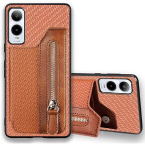 for Cricket Icon6 5G Case, Cricket Icon 6 Phone Case Wallet Back with Card Holder, Shockproof Zipper PU Leather Cases Girly, Kickstand/Stand [Car Mount] Magnetic Closure Case for SL219C -Green