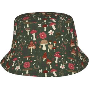 Chic Wildflowers Bucket Hat Summer Packable Fisherman Cap Beach Travel Sun Hat for Unisex Men Women