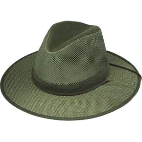 Henschel Aussie Breezer Hat 5312 قطن تويل أصلي صنع في الولايات المتحدة الأمريكية (مع مواد مستوردة) لمتجر Miami Hat يتم شحنها في صندوق