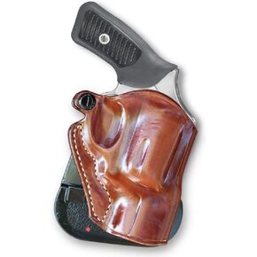 Premium Leather OWB Paddle Holster Open Top Fits Colt King Cobra Carry 357 Mag 6-Shot 2" Barrel, Right Hand Draw, Brown Color #1644#
