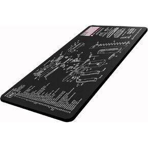 Gun Cleaning Mat for Glock Double Thickness Gun Mat Black