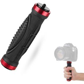 Camera Handle Grip Support Mount Universal Stabilizer Holder Stand with 1/4 inches Thread for Digital Video Camera Camcorder Action Camera LED Video Light Smartphone