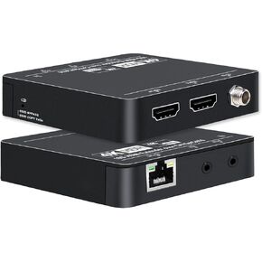 Gallagher 4K HDMI Extender – Resolutions Upto 4K@60Hz Upto 230FT 1080P Upto 263FT Full HD POC,Bi-Directional IR/Power Over Ethernet with RJ45 EDID 4:4:4