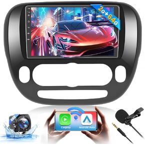 [2+64G] Ohradio Android 13 for 2014-2017 Kia Soul Car Stereo (Manual A/C), Wireless CarPlay Radio Android Auto, 9'' Touch Screen Car Radio with GPS Mirror Link WiFi Backup Camera Bluetooth DSP