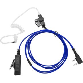 K1 سماعة مراقبة مع PTT Mic Security سماعة أذن أنبوبية صوتية لـ Baofeng UV-5R UV-82 UV-82HP BF-888S BF-F8HP AR-152 Arcshell Retevis RT21 RT22 RT27 RT68 RT7 H-777 أجهزة راديو كينوود ثنائية الدبوس