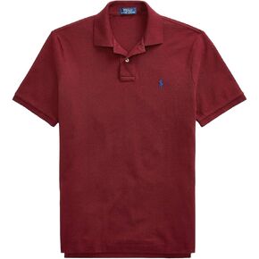 Ralph Lauren Men's Classic Fit Mesh Pony Logo Polo Shirt (XL, LifeBoatOrange)