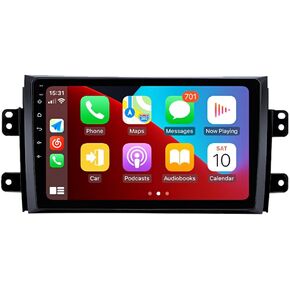 for Android 13 Suzuki Sx4 Radio 2006-2012 Car Stereo 9" IPS Touchscreen Carplay GPS Navigation Android Auto BT with Free Backup Camera 4GB RAM+64GB ROM