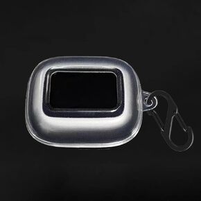 Silicone Case for JBL Live Flex 3, JBL Live Buds 3, JBL Live Beam 3, Shockproof Protective Earbuds Cover with Carabiner Accessories (Clear)