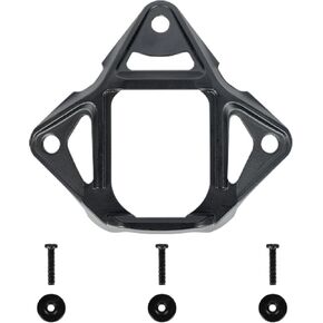 Metal Helmet NVG Mount Adapter, 3-Hole Type 2 Skeleton NVG Mount Shroud, Base Helmet Frame Mount(Black)
