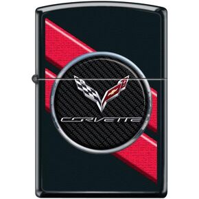 Zippo Lighter- Chevy Chevrolet Corvette Black Matte Windproof Lighter #Z5220