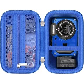 Hard Storage Case Compatible with Kodak PIXPRO WPZ2 Rugged Waterproof Digital Camera, Underwater 1080P Full HD Photography Camera Bag, Extra Mesh Pocket Fits USB cable, adapter, SD card, Blue