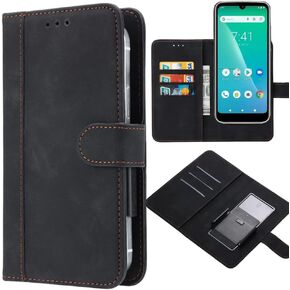 for HeyxFome X1 Case, HeyxFome X1 2024 Phone Case, Universal Leather Wallet Case with Credit Card Holder Movable Clip Magnetic Flip Wallet Protective Case for HeyxFome X1 2024 6.5" -Black