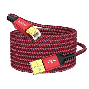 USB Printer Cable 20FT, USB 2.0 Printer Cable to Computer,USB A to B Printer Cable Compatible with Canon, Epson, Brother, Dell, Lexmark,ect