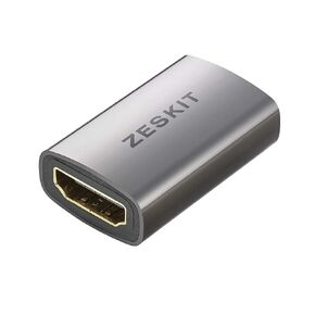 Zeskit HDMI Coupler V2 Aluminum Full Shielding 24K Gold Plated Connectors (Female to Female)